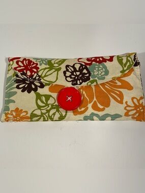 Handmade 100% Cotton Budgeting Wallet - Floral Pattern